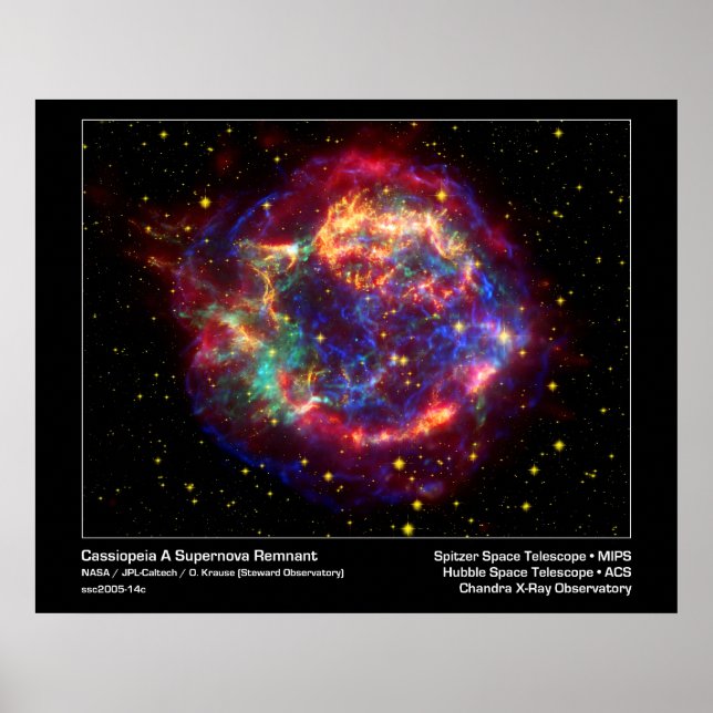 Póster Poster/Impressão: Supernova - Imagem Espacial de C (Frente)