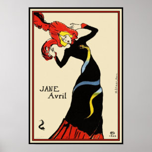 Póster Poster/Impressão: Toulouse Lautrec - Jane Avril
