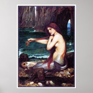 Póster Poster/impressão: Uma sereia pelo Waterhouse de