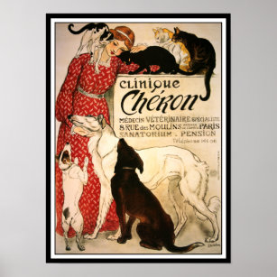 Póster Poster/Impressão: Vintage Steinlen "Clinique Chero