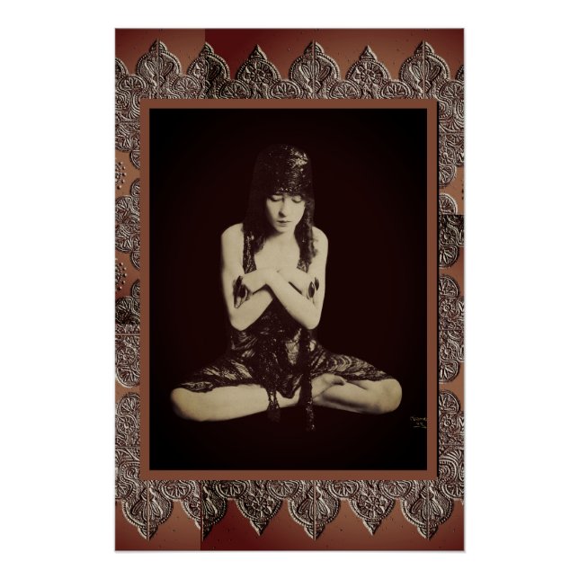 Póster Poster imprimível com Dançarino de Vintage (Frente)