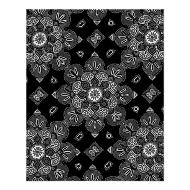 Póster Poster imprimível com Medallion Design (Frente)