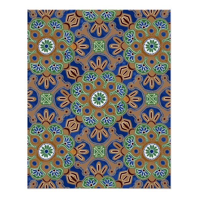 Póster Poster imprimível com Medallion Design (Frente)