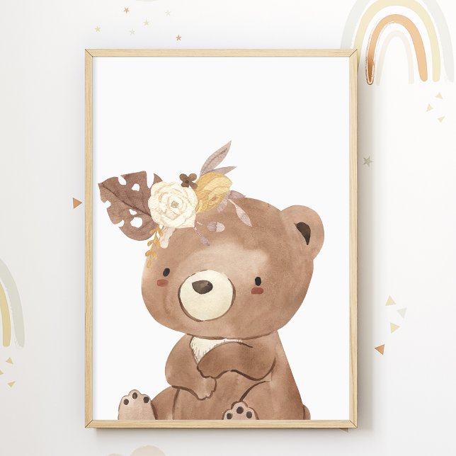 Poster Pôster Indígena Americano Urso Sala de Crianças Im (Criador carregado)