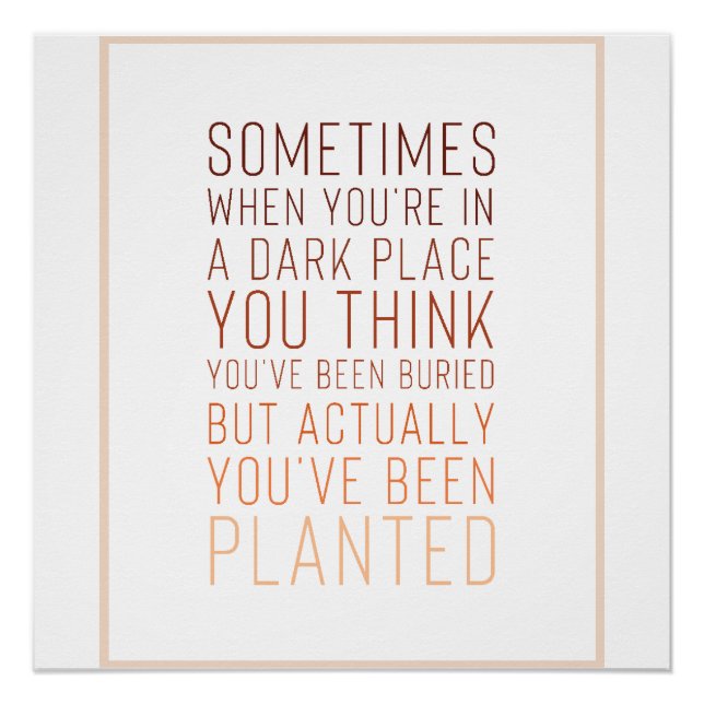 Póster Poster inspiracional (Frente)