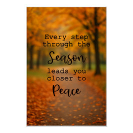 Póster Poster Inspirador de outono