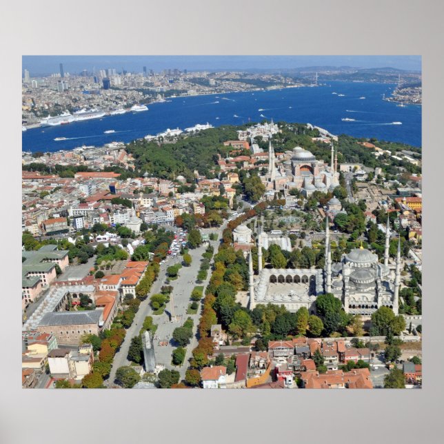 Poster Poster: Istambul - Sultanahmet e Bosphorus (Frente)