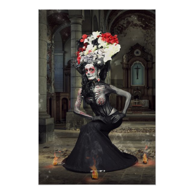 Póster Poster Jeff Mougenot/Frederica Lolly (catrina) (Frente)