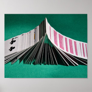 Póster Pôster: Jogando cartões Poker Domino