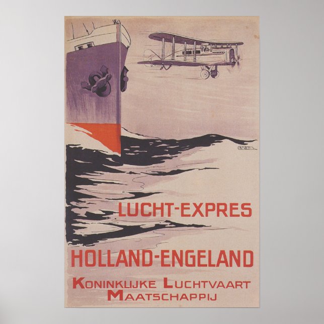 Poster Poster KLM Lucht-Express (Frente)