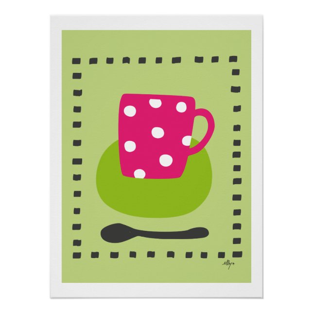 Póster poster kopje met stippen (Frente)