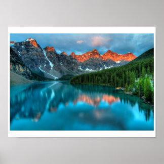 Poster Pôster. Lago e montanha