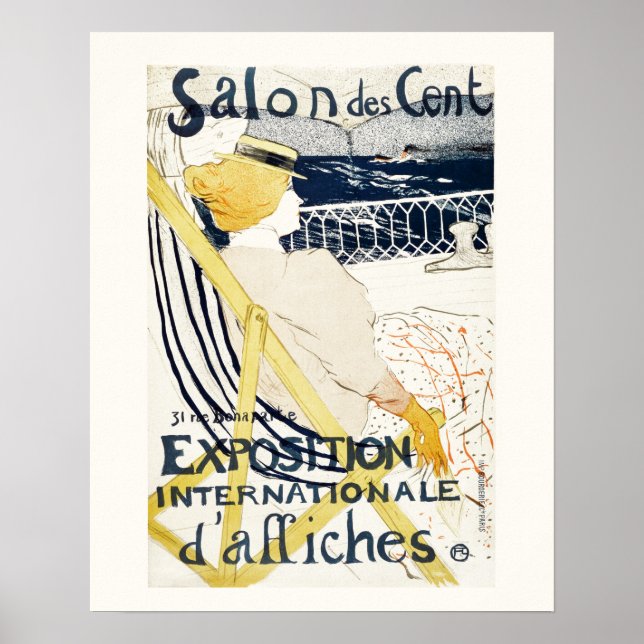 POSTER POSTER: LAUTREC: SALÃO DES CENT:1896 (Frente)