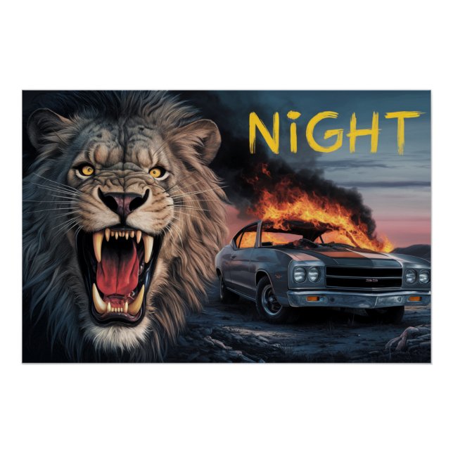 Póster Poster Lion 02 (Frente)