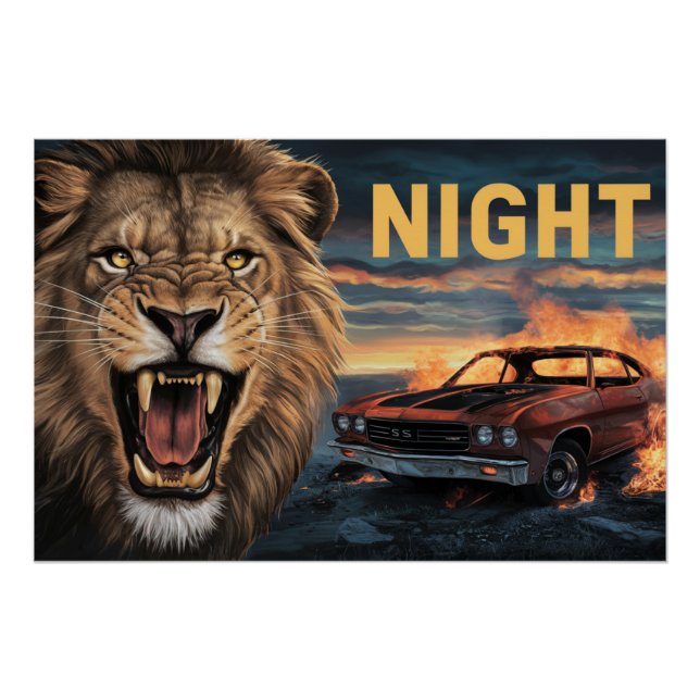 Póster Poster Lion 07 (Frente)