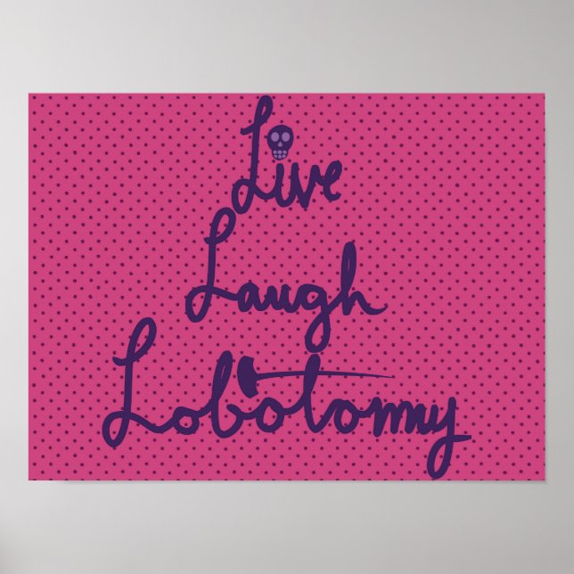 Poster Pôster Lobotomia Ri Viva (Frente)