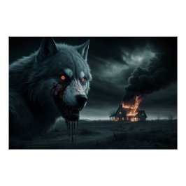 Póster Poster Loup Feu 02