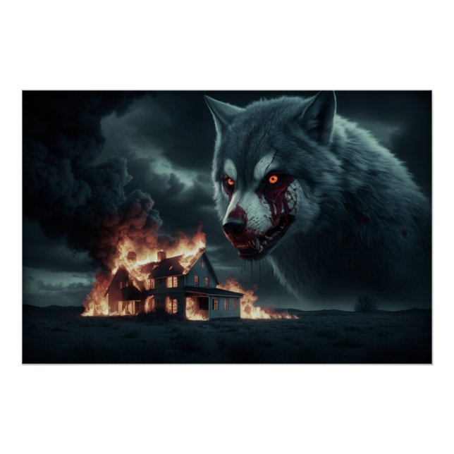 Póster Poster Loup Feu 05 (Frente)