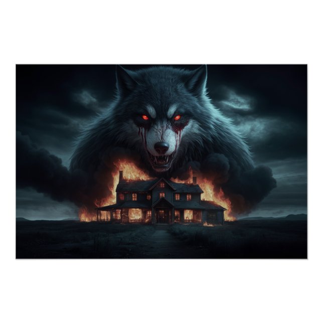 Póster Poster Loup Feu 06 (Frente)