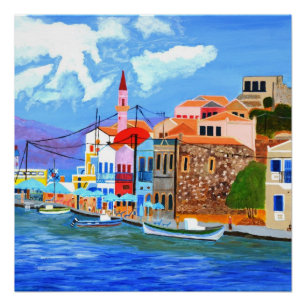 Póster Poster lustroso da piscina bonita