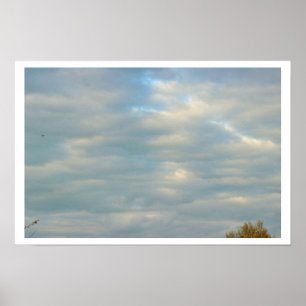 Póster Pôster Luz do Sol Espelhando Através das Nuvens