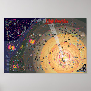 Póster Poster-Mapa, ?a colonização da fronteira alta da