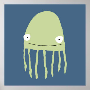 Poster Poster- Marinho água-viva!