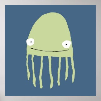 Poster Poster- Marinho água-viva!