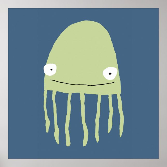 Poster Poster- Marinho água-viva! (Frente)