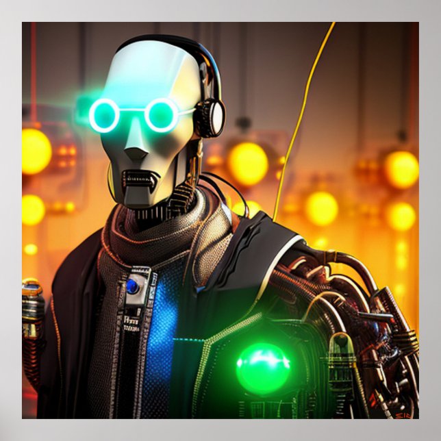 Poster Pôster matte do Robot 2 (Frente)