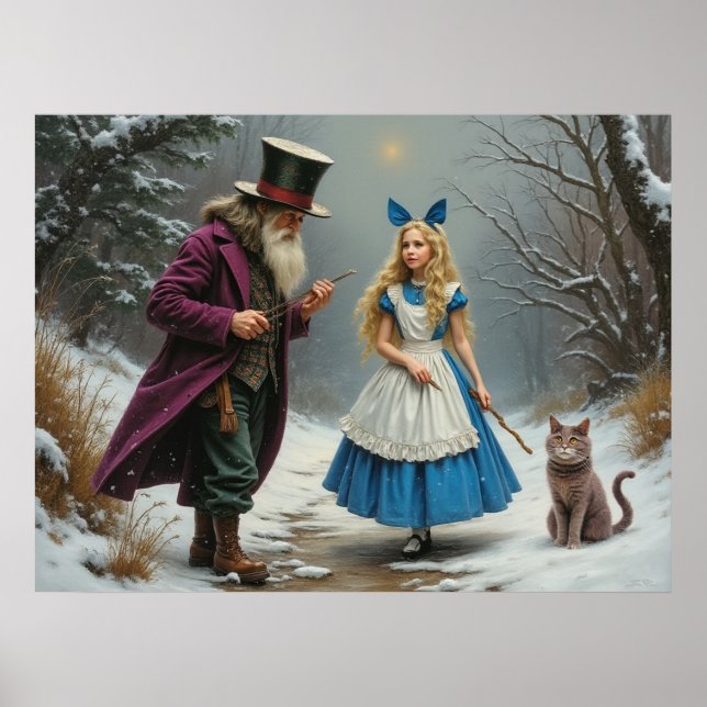 Poster Pôster matte Winter Alice (Frente)