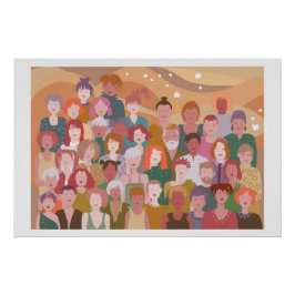 Póster poster met groep mensen