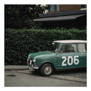 Póster Poster Mini Cooper Verde Corrente