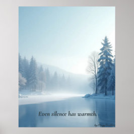 Poster Pôster Minimalista Calmo de Inverno – Arte de Pare