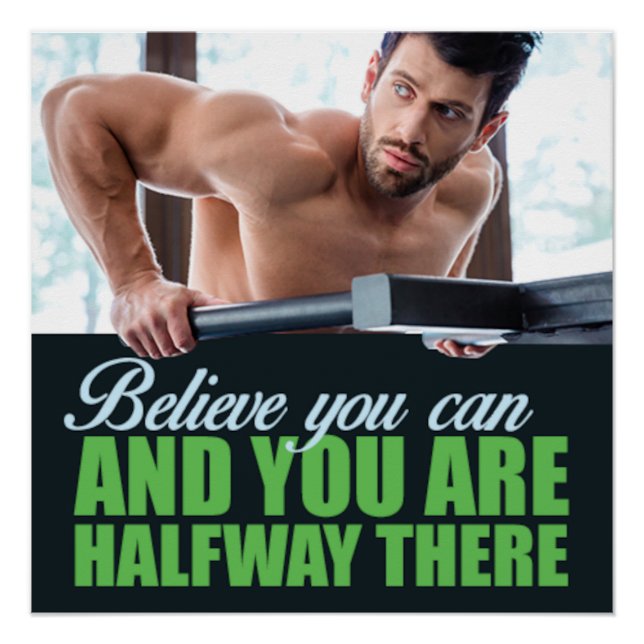 Póster Pôster Motivacional Acredite Em Você (Frente)