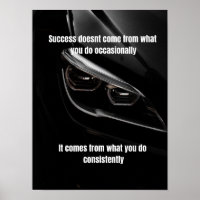 Pôster Motivacional Inspirado na BMW – Dirija Seu