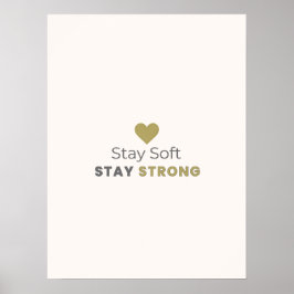Poster Pôster Motivacional Minimalista Fique Macio Fique