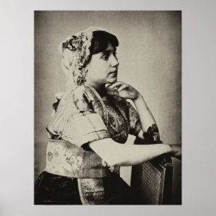 Póster Poster: Mulher Moorda, Tangier, Marrocos, 1898