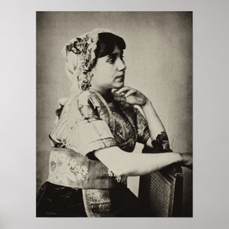 Póster Poster: Mulher Moorda, Tangier, Marrocos, 1898