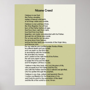 Poster Poster-Nicene Creed~ Personalizável!