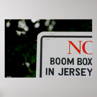 Póster Poster-"No Boom Box em Jersey"