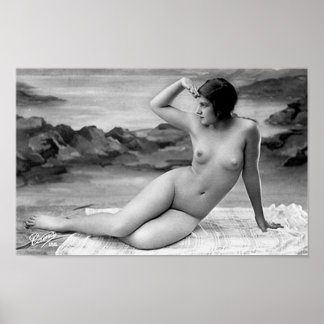 Poster Poster, Nude Jovem Senhora do 1920