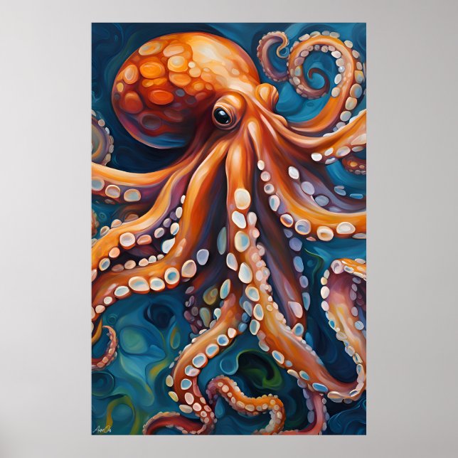 Poster Pôster | Octopus | Arte (Frente)