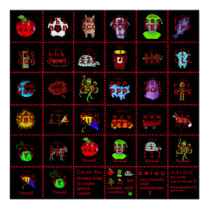 Póster poster ou cartões de jogo.