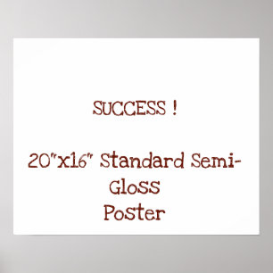 Poster Pôster padrão semi-brilho 20"x16"