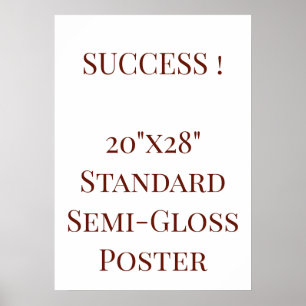 Poster Pôster padrão semi-brilho 20"x28"