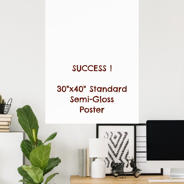 Poster Pôster Padrão Semibrilho 30"x40" (Escritório em casa)