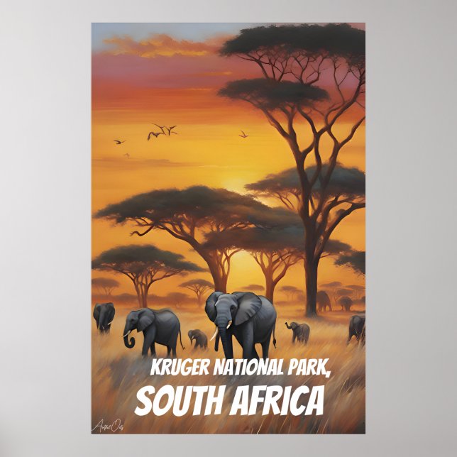 Poster Pôster | Parque Nacional Kruger | Arte (Frente)