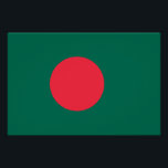 Póster Poster Patriótica com Bandeira de Bangladesh<br><div class="desc">Mostre o seu orgulho nacional em estilo ousado e vibrante com este Poster Patriótico com a bandeira de Bangladesh! Esta poster de pegar os olhos mostra o design impressionante da bandeira de Bangladesh, com seu poderoso círculo vermelho centrado em um fundo verde profundo — simbolizando o sol da ascensão e...</div>