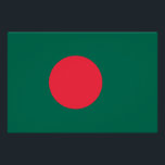 Póster Poster Patriótica com Bandeira de Bangladesh<br><div class="desc">Mostre o seu orgulho nacional em estilo ousado e vibrante com este Poster Patriótico com a bandeira de Bangladesh! Esta poster de pegar os olhos mostra o design impressionante da bandeira de Bangladesh, com seu poderoso círculo vermelho centrado em um fundo verde profundo — simbolizando o sol da ascensão e...</div>
